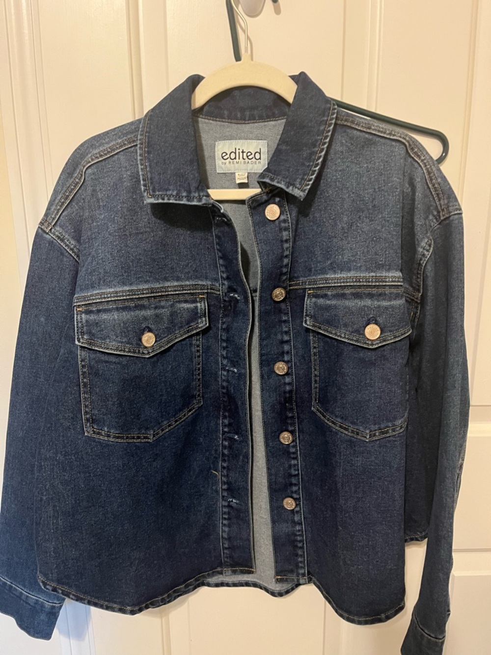 Edited Dark Blue Denim Jean Jacket - Women